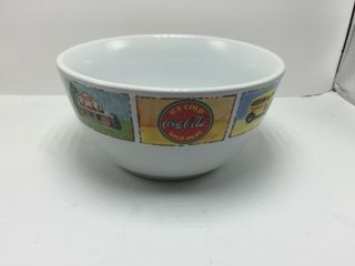 Gibson Coca Cola Good Ol Old Days Ice Cold Coke 6.  625 " Serving Bowl -