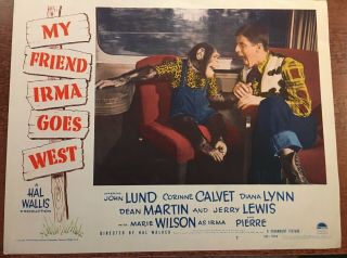 H107 My Friend Irma Goes West (1950) Jerry Lewis Paramount Lobby Card