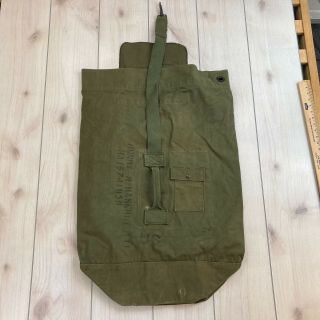 Us Army Vintage Military Duffle Bag Od Green Canvas