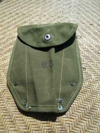 Vintage Us Army Entrenching Tool Pouch Carrier Shovel Holder