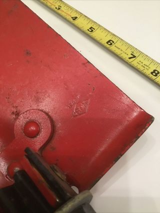 Vintage Red Military Style Folding Trench Shovel Pick Camp by NGS JAPAN 3