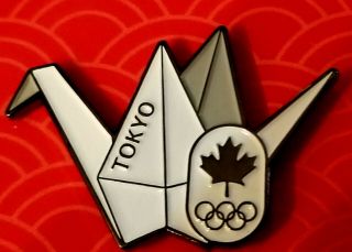 2020 Tokyo Olympics Canada NOC Olympic Team Origami Pin Set - LTD.  ED - 1 of 100 3
