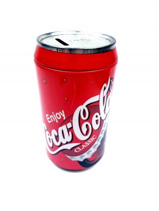 Coca Cola Tin Can Large Coin Bank