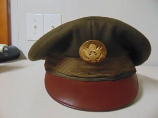 Military Hat Officers Cap Very Old Daniel P Adamson Westwood Village About 7 1/4