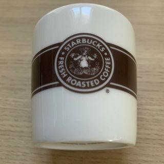 Rare 2008 Starbucks Brown Mermaid Espresso Shot Glass Taster Cup 3 Ounce Htf