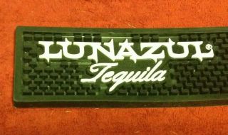 Lunazul Tequila Black 100 Agave Pub Tavern Bar Rubber Rail Spill Mat