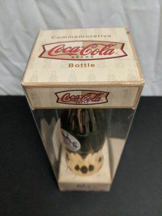 Cincinnati Coca - Cola Gold Commemorative Bottle Limited/Numbered Rare W/COA 100An 2