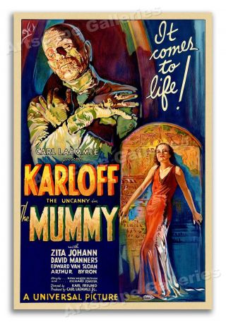 The Mummy 1932 Vintage Style Monster Movie Poster - 20x30