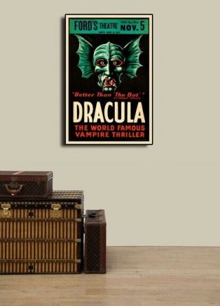 Dracula 1920s Vintage Style Monster Movie Poster - 20x30 3