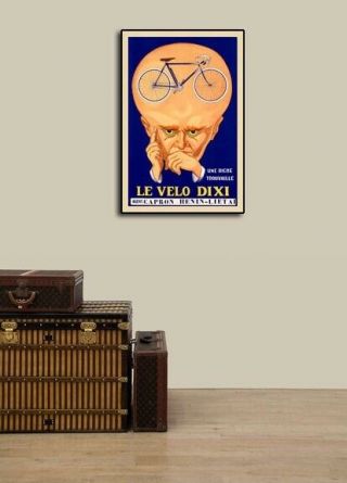 1920s Classic Cycling Poster - Thinking 