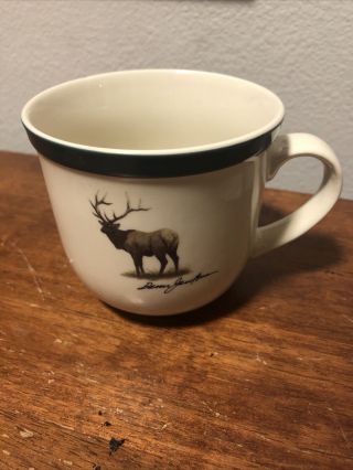 Rmef,  Rocky Mountain Elk Foundation Coffee Mug Rare Vintage Handcrafted Usa Mug