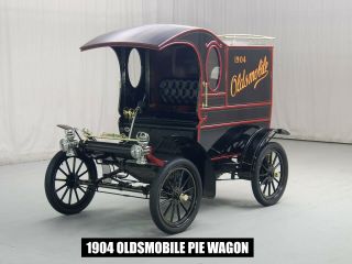 1904 Oldsmobile Auto Metal Sign: Pie Wagon/commercial Model Pictured
