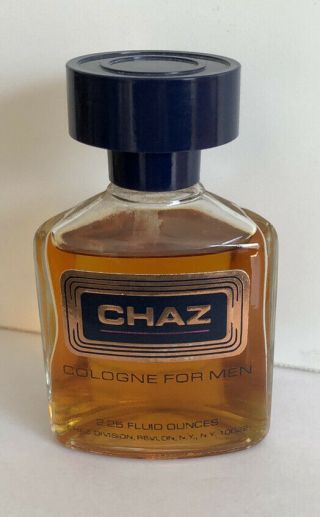 Vintage Chaz By Revlon 2.  25 Fl.  Oz 95 Full.  Splash