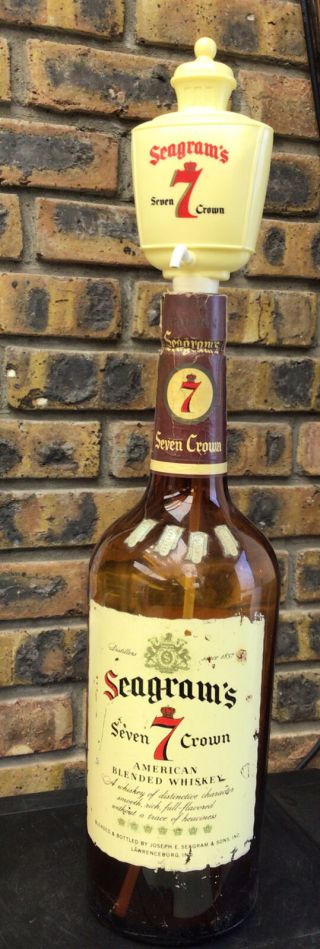 Unique Seagrams Seven Crown Gallon Whisky Bottle And Pour Spout