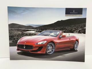 Maserati Granturismo Convertible Car Prestige Sales Brochure Booklet Usa 2013 (h