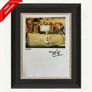 Salvador Dali - Apparition Of Face,  Hand Signed Print With