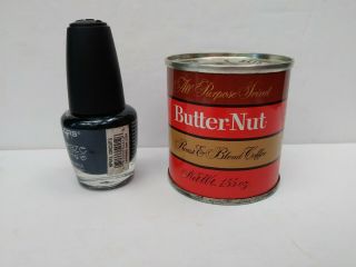 Vintage Butter - Nut All Purpose Grind Coffee Tin,  Small.  1.  55oz.  Nos