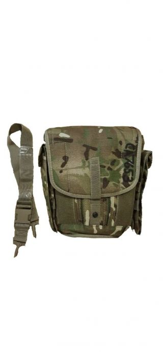 British Army Field Pack / Haversack Case Bag Gsr Respirator Molle Mtp Multicam