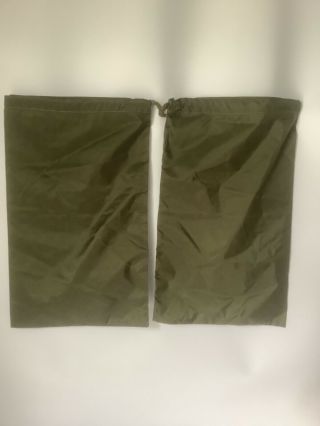 British Army Issue Bag Insertion Pouch Side Nato Green Irr Waterproof X 2