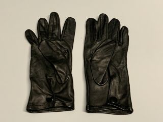 British Army - Issue Black Leather Parade Gloves.  Size 7 1/2.