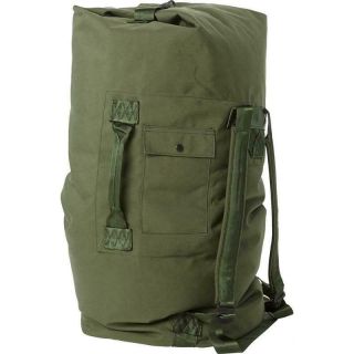 Military Duffle Bag,  Od Green Nylon Sea Bag,  Carry Straps,  Army Scouts Hiking