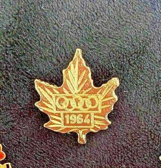 1964 Canada Tokyo Noc Olympic Pin - Dated Maple Leaf