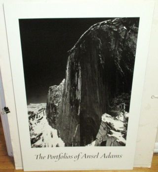Ansel Adams " Monolith The Face Of Half Dome " Huge Black And White Poster