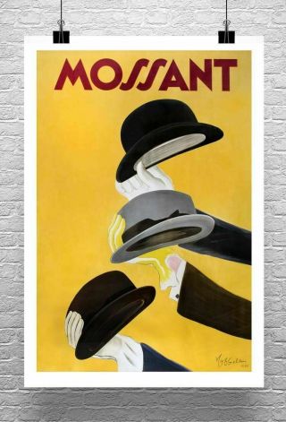 Mossant Vintage 1938 Leonetto Cappiello Poster Giclee Print On Canvas Or Paper