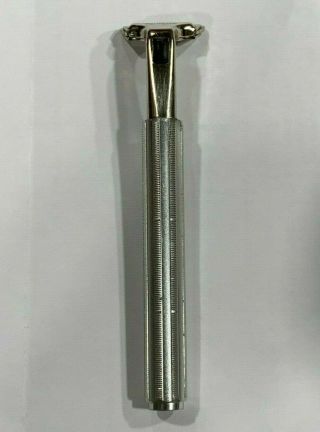 Vintage Gillette Atra Cartridge Razor Handle All Metal D1 Date Code