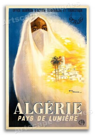 1932 Algeria " The Country Of Light " Vintage Style Travel Poster - 24x36
