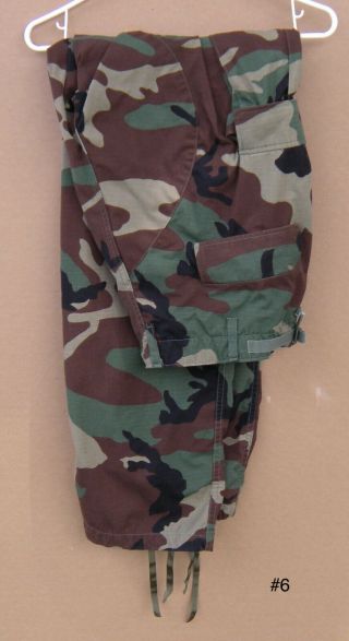 Us Army Military Camo Bdu Woodland Field Pants Trousers - Large Long