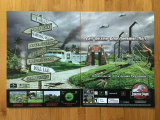 Jurassic Park Operation Genesis Xbox Ps2 Pc 2003 Print Ad/poster Official Art