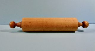 Antique Solid Wood Chunky Rolling Pin Kitchen Pastry Prim Dough Roller Aafa