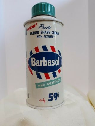 Vintage Barbasol Lather Shave Cream Rare