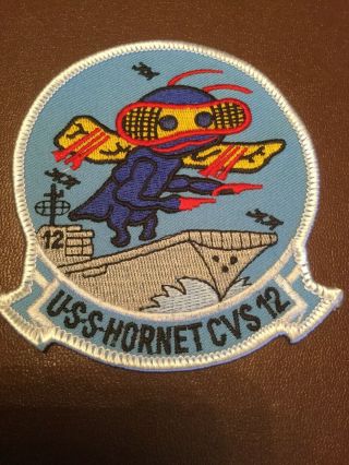 Us Navy Uss Hornet Cvs - 12 Official Embroidered Badge
