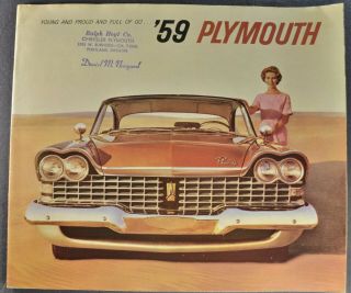 1959 Plymouth 20pg Brochure Fury Belvedere Savoy Wagon 59