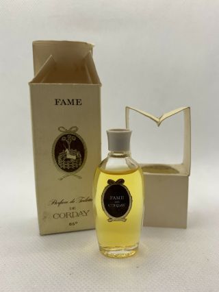 Vintage Fame De Corday Parfum 1/4 Oz.  Perfume Mini - Corday Paris France