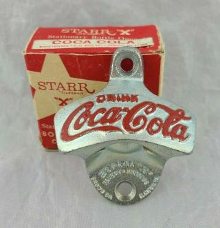 Vintage Starr X Coca Cola Bottle Opener Wall Mount