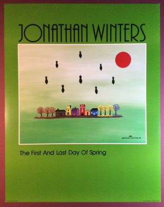 Jonathan Winters “first And Last Day Of Spring” Limited Edition Poster