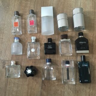 Empty Perfume Bottles Various Brands And Sizes