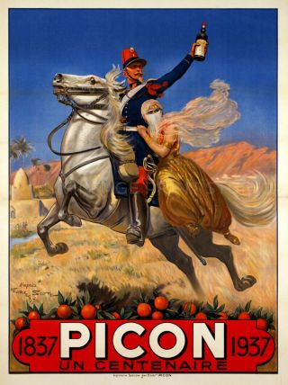 Picon 1936 French Liquor Vintage Advertising Alcohol Giclee Canvas Print 20x27