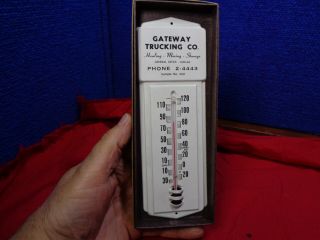 Vintage Salesman Sample Advertising Thermometer.  Dallas Texas