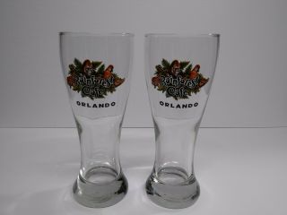 2 Rainforest Cafe Orlando Florida Pilsner Beer Bar Pint Glass