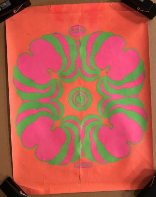 Vintage Blacklight Poster Peter Max Come Psychedelic Trippy 1960s Pinup
