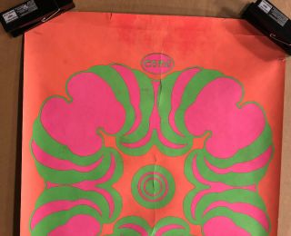 Vintage Blacklight Poster Peter Max Come Psychedelic Trippy 1960s Pinup 2