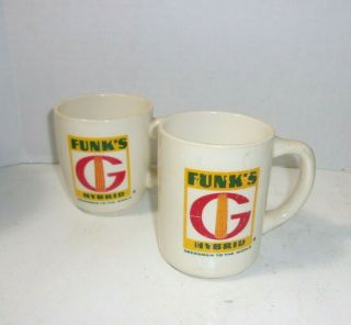 2 Vintage Funks G Hybrid Coffee Mug Cup Promo Advertising Funk 