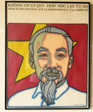 Vietnam Leader Ho Chi Minh,  Cuban Poster 1960 