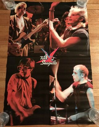 Vintage 1983 Poster A Flock Of Seagulls Music Memorabilia Head Shop 3