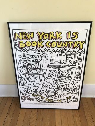 York Is Book Country.  Keith Haring,  Design Poster 1985