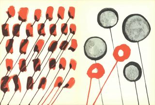 Alexander Calder Derriere Le Miroir No.  156 15 " X 22 " Lithograph 1971